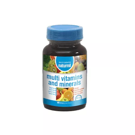 Multivitamins and minerals, 60 capsule, Naturmil
