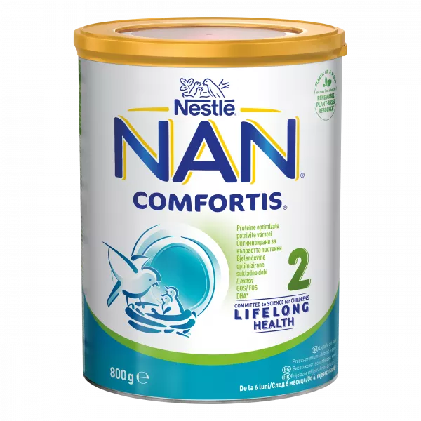 Nestle Nan 2 Comfortis 800g, de la 6 luni