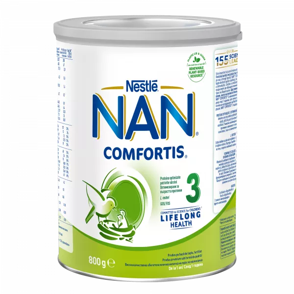 Nestle Nan 3 Comfortis 800g, de la 1 an
