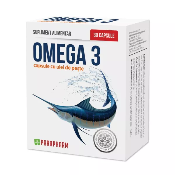 Omega3 capsule cu ulei de peste, 30 capsule