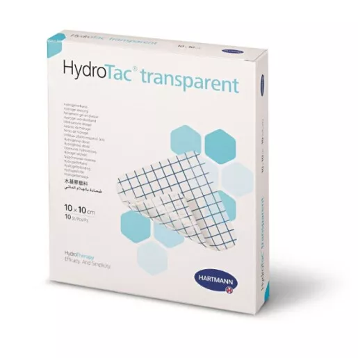 Pansament hidrogel HydroTac transparent 10x10cm, 10 bucati, Hartmann