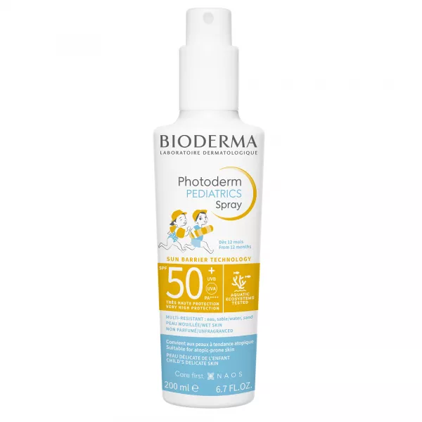 Photoderm Pediatrics, spray protecție solară pentru copii SPF 50+, 200 ml, Bioderma