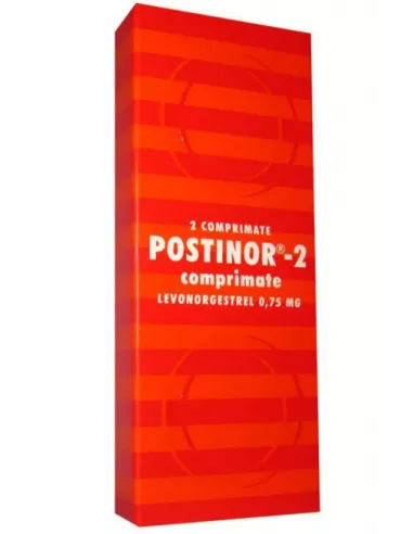 Postinor-2, 750mcg, 2 comprimate, Gedeon Richter