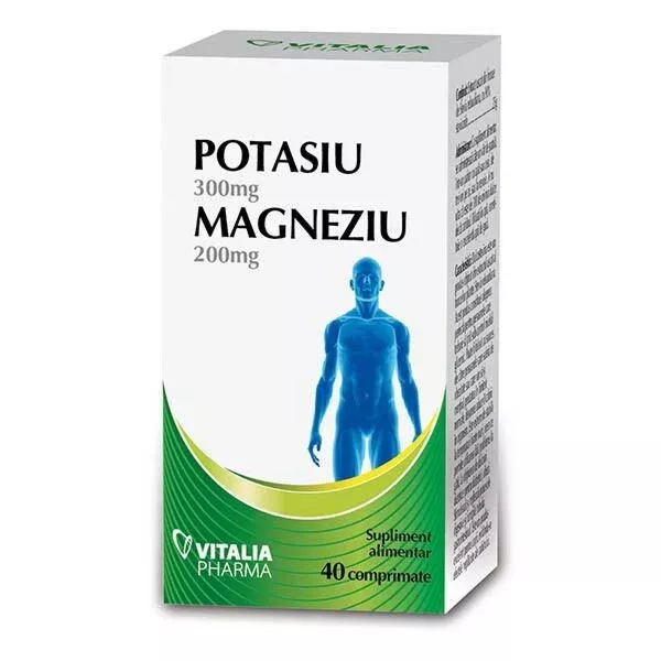 Potasiu magneziu, 40 comprimate, Viva Pharma