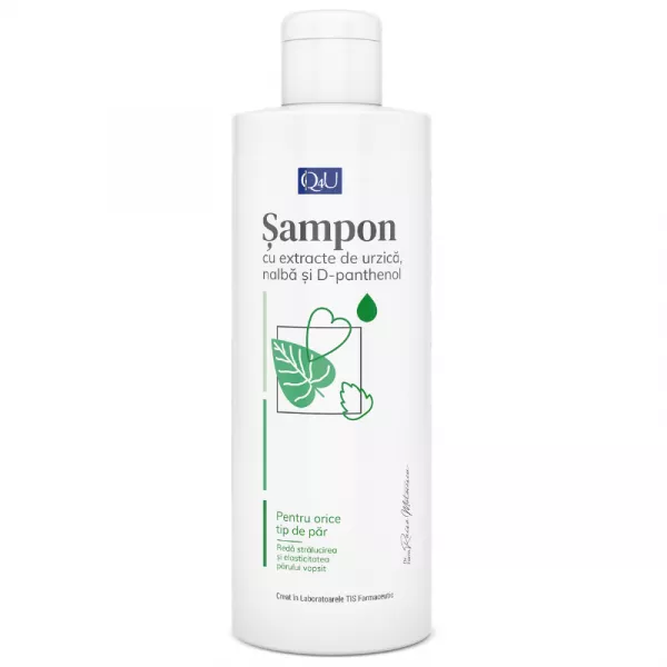 Q4U Șampon cu nalbă și urzică, 250 ml, Tis