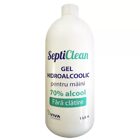 Septiclean gel hidroalcoolic mâini, 1000 ml, Viva Pharma
