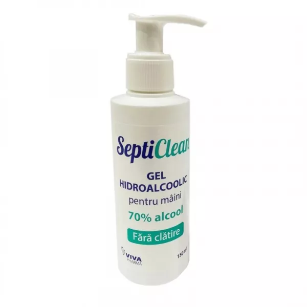 Septiclean gel hidroalcoolic mâini, 150 ml, Viva Pharma
