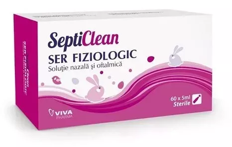 Septiclean ser fiziologic, 60 monodoze x 5 ml, Viva Pharma
