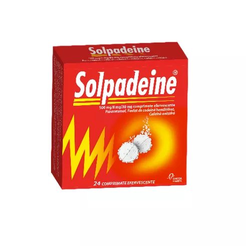 Solpadeine, 24 comprimate efervescente, Omega Pharma