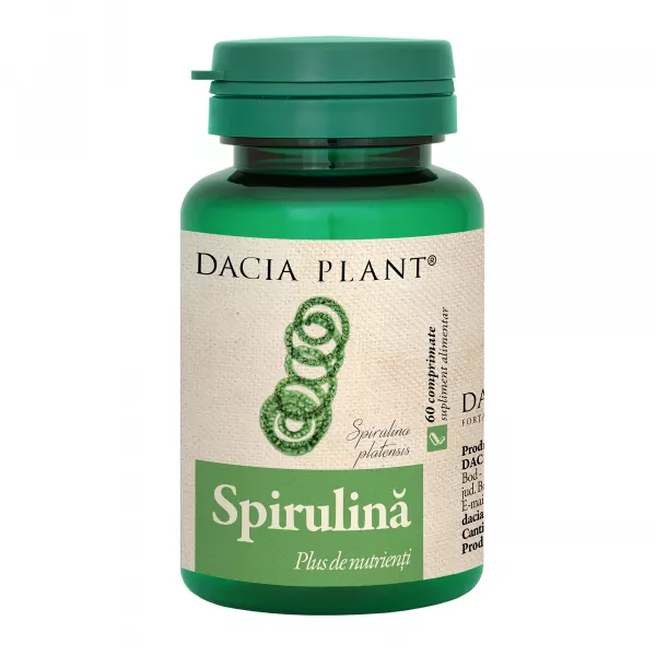 Spirulina, 60 comprimate, Dacia Plant