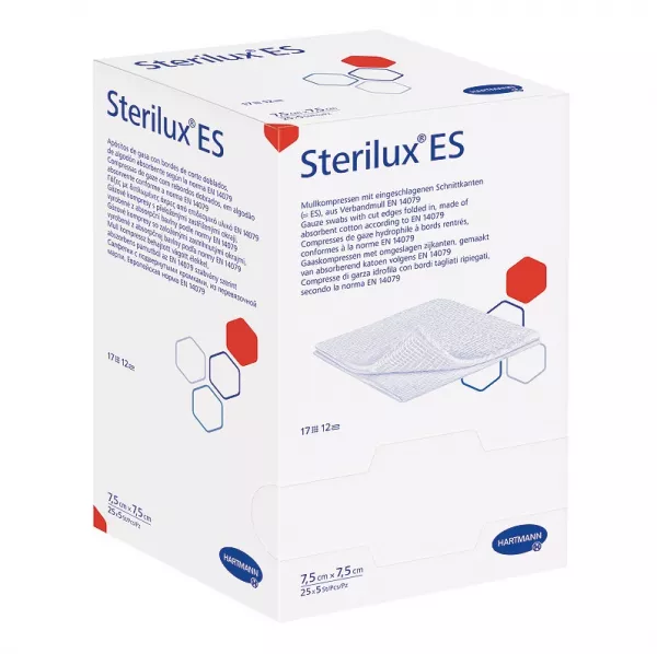 Sterilux ES sterile 7.5cm x 7.5cm, 25 plicuri, Hartmann