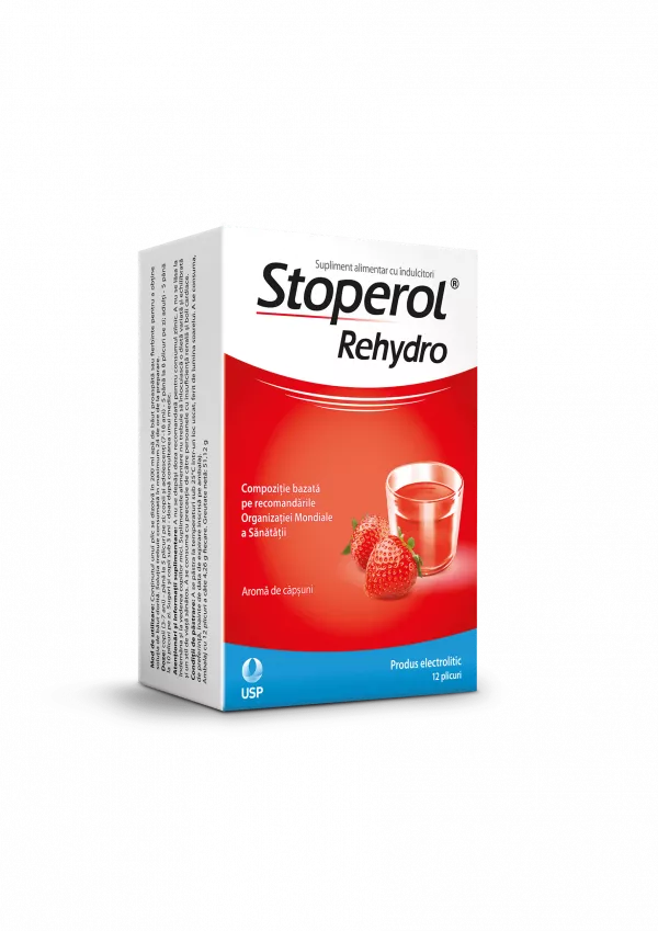 Stoperol rehydro, 12 plicuri, USP