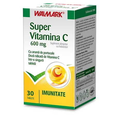 Super Vitamina C 600 mg, 30 tablete, Walmark