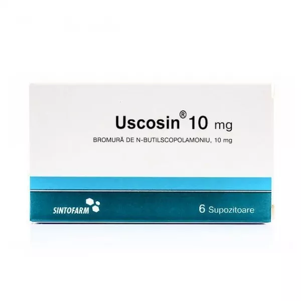 Uscosin, 10mg, 6 supozitoare, Sintofarm