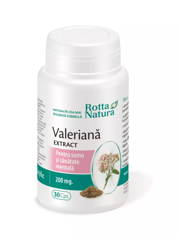 Valeriana extract, 30 capsule, Rotta Natura