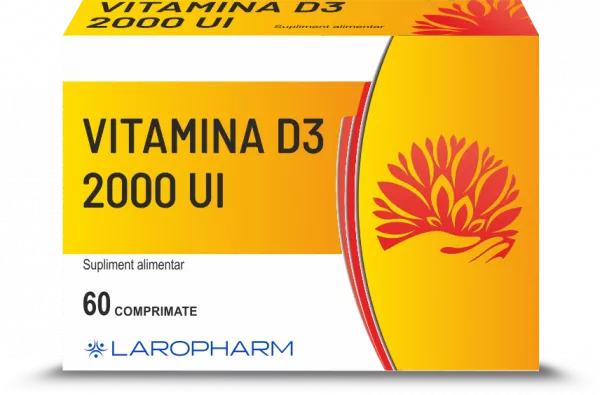 Vitamina D3 2000UI 60 comprimate