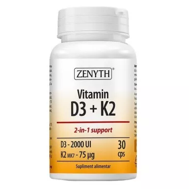 Vitamina D3+K2 30CPS