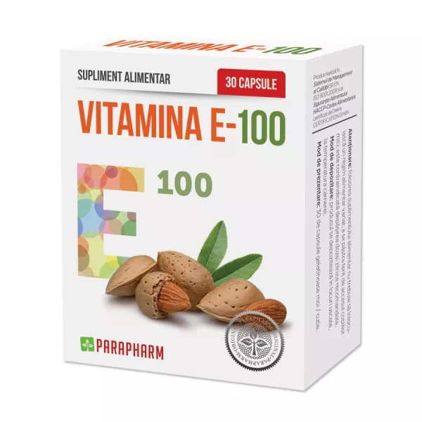 Vitamina e 100mg 30 capsule
