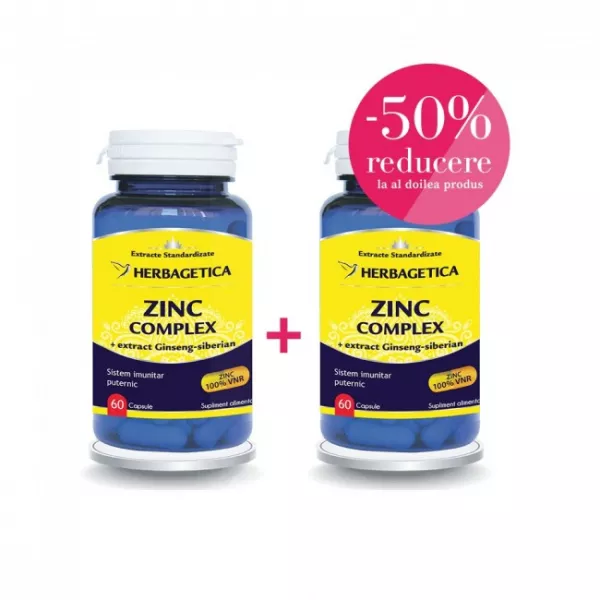 Zinc complex 60+60 capsule promo