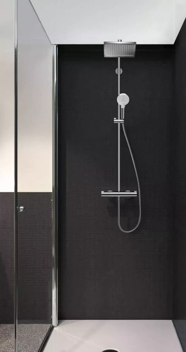 Coloane de dus - Coloana de dus Hansgrohe Crometta E240 cu baterie termostatata, 1 jet, crom, laguna.ro