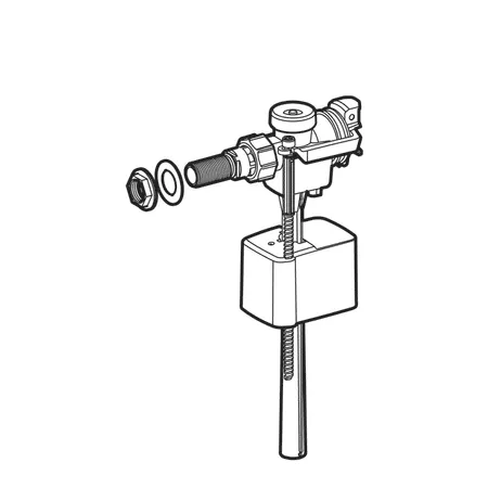 Mecanisme wc - Flotor de umplere Geberit tip 333, conexiune 3/8, alimentare laterala, laguna.ro