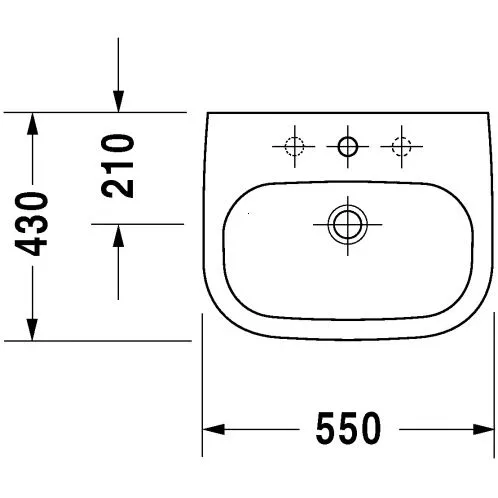 Lavoar Duravit D-Code 55 cm