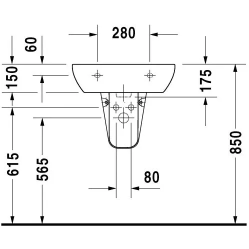 Lavoar Duravit D-Code 55 cm