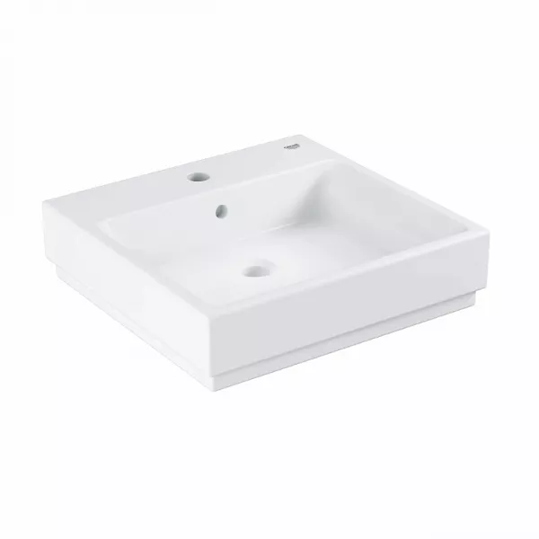 Lavoar Grohe Cube Ceramic 50x49 cm, montare pe blat, tratament PureGuard