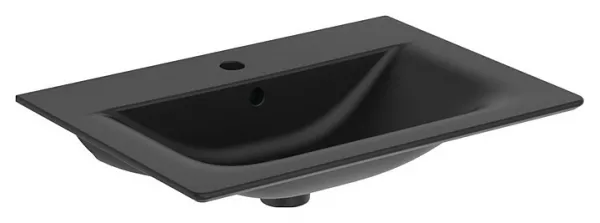 Lavoare - Lavoar Ideal Standard Connect Air 64x46 cm, montare pe mobilier, negru mat, laguna.ro