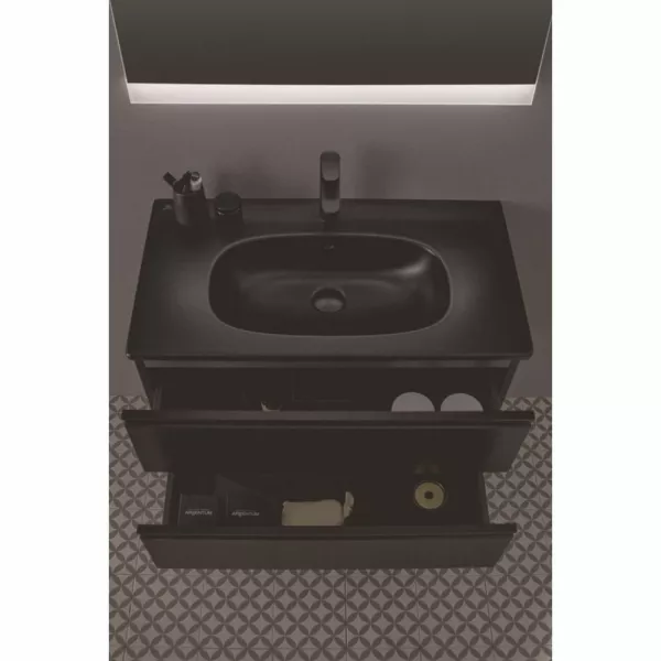 Lavoare - Lavoar Ideal Standard Tesi 82x45 cm, montare pe mobilier, negru mat, laguna.ro