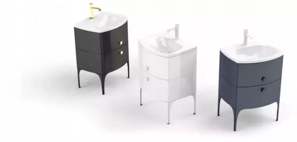 Lavoare - Lavoar Oristo Louis 62 x 48 cm, marmura compozita, montare pe mobilier, alb mat, laguna.ro