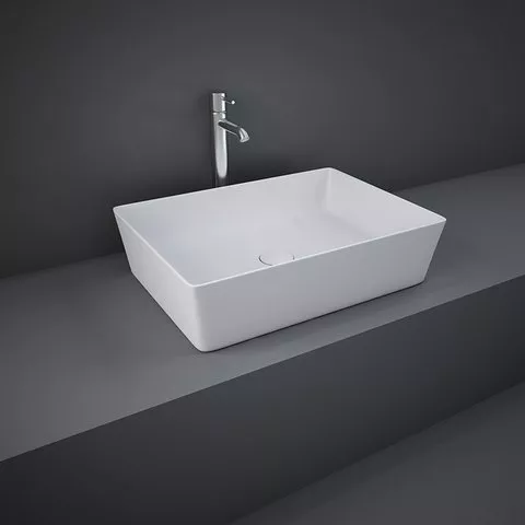 Lavoare - Lavoar rectangular Rak Ceramics Feeling 50x36 cm, montare pe blat, alb mat, laguna.ro
