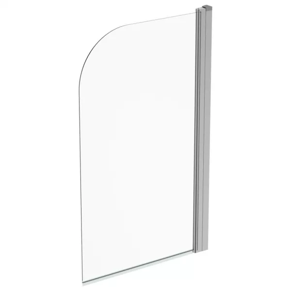 Paravan de cada rotunjit Ideal Standard Connect 80x140 cm, un element mobil, sticla transparenta, profil crom