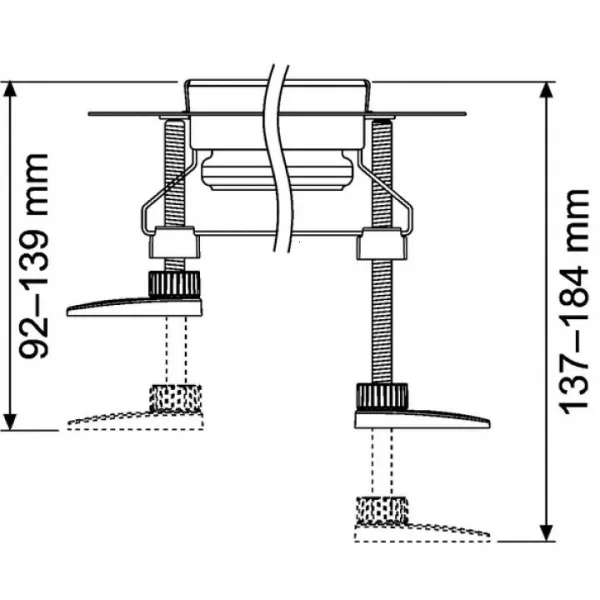 Sifoane, racorduri si ventile - Set suporti sustinere si montaj pentru rigola Tece H=92-139 mm, laguna.ro