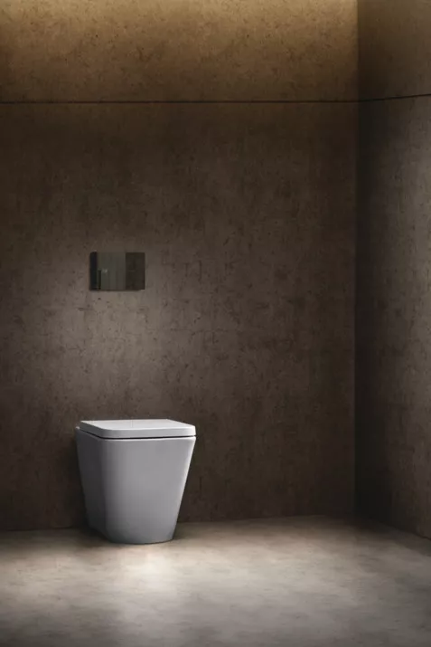Vase wc - Vas wc pe pardoseala Ideal Standard Blend Cube Aquablade BTW 56 x 36 cm, pentru rezervor incastrat, alb, laguna.ro