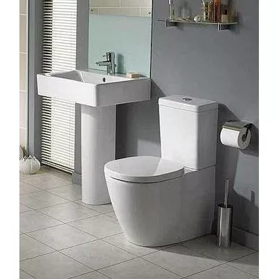 Vase wc - Vas wc pe pardoseala Ideal Standard Connect 66x36 cm, lipit de perete, alb, laguna.ro