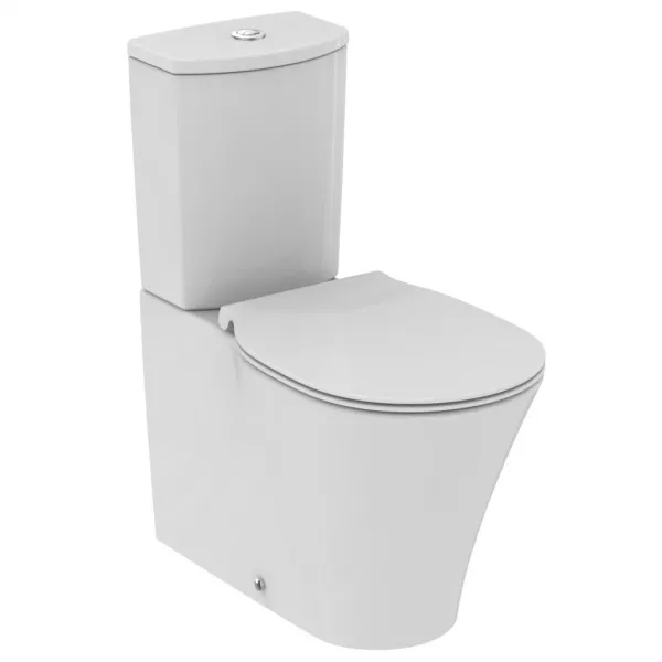 Vas wc pe pardoseala Ideal Standard Connect Air Aquablade 66x36 cm, lipit de perete, alb