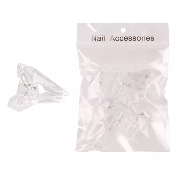 10 x clestisori transparenti plastic pentru constructie unghii si curba C