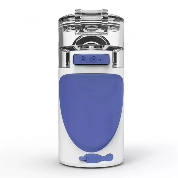 Aparat aerosoli Lila Care, nebulizator, portabil,  ultrasonic, baterii si adaptor priza, tehnologie Mesh, accesorii, trusa depozitare, super silentios, alb