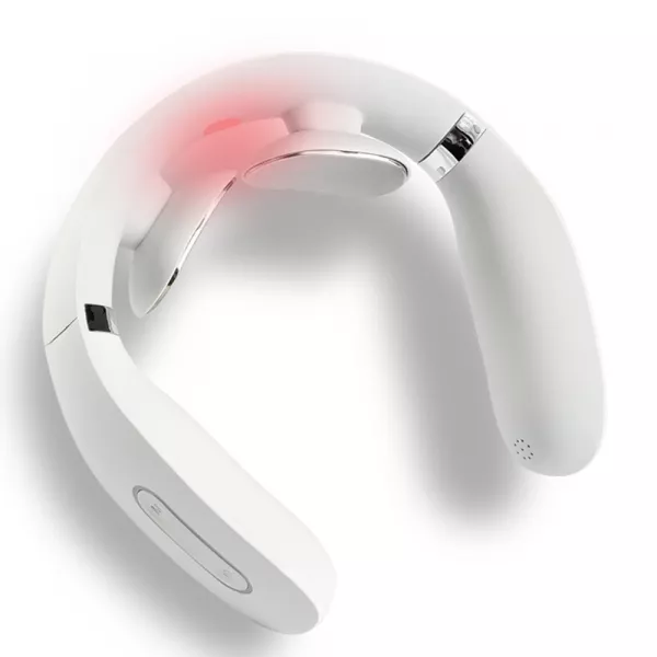 Aparat de masaj pentru gat cu infrarosu Lila Care, intelligent neck massager, culoare alb