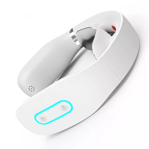 Aparat de masaj pentru gat cu infrarosu Lila Care, intelligent neck massager, culoare alb