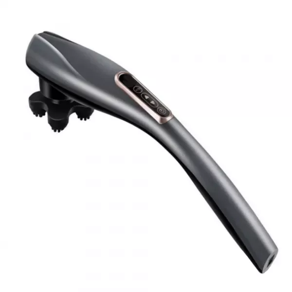 Aparat de masaj Lila Care pentru spate, umeri, picioare, maini, gat, abdomen, cu 6 capete detasabile, gri, 24 W