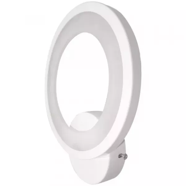 Aplica LED, 12 W, rotunda, alba