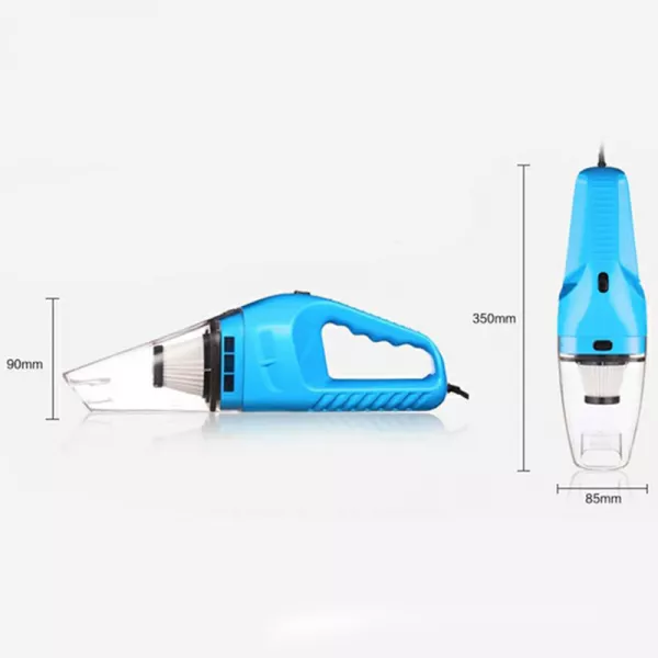 Aspirator portabil Loomax, pentru masina, cu dubla utilizare, umed si uscat, 80 W, Albastru