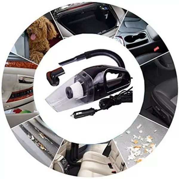 Aspirator portabil Loomax, pentru masina, cu dubla utilizare, umed si uscat, 80 W, Negru