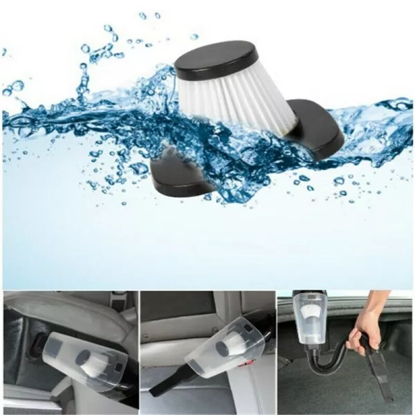 Aspirator portabil Loomax, pentru masina, cu dubla utilizare, umed si uscat, 80 W, Negru