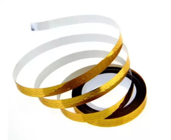 Banda decorativa lata, gold
