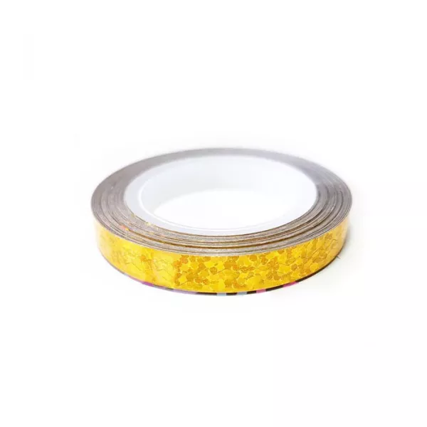 Banda decorativa lata, laser gold