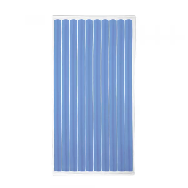 Bigudiuri flexibile, set 10 bucati, ondulare par, albastru
