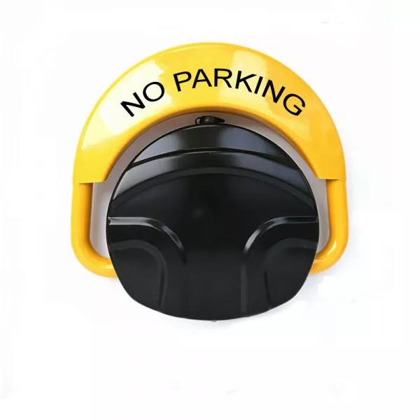 Blocator loc parcare Karemi, automat, cu telecomanda, suporta 2 tone, Galben-Negru